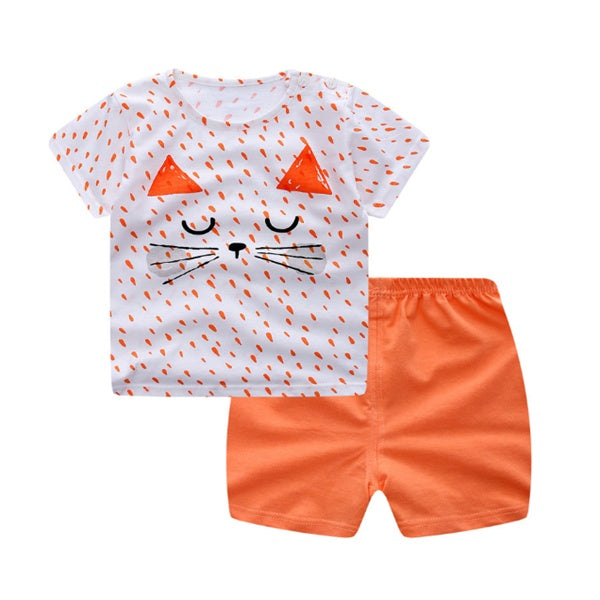 Playful Summer Cotton Baby Duo