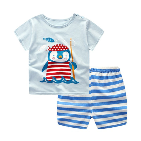 Playful Summer Cotton Baby Duo
