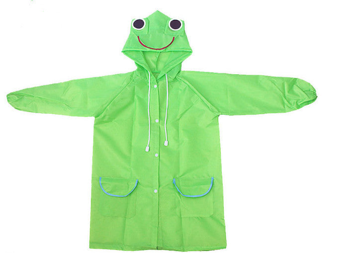 Kids Animal Hooded Raincoat