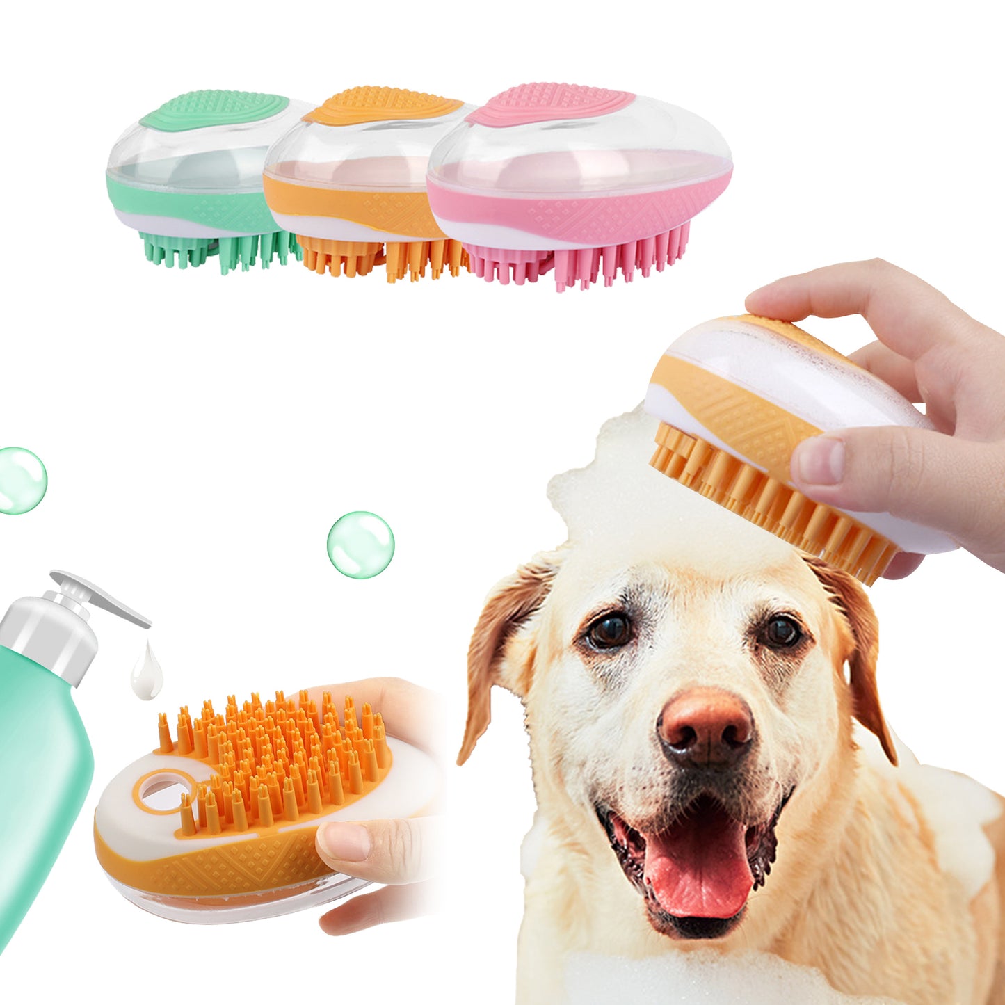 Pet Spa Bath & Massage Brush
